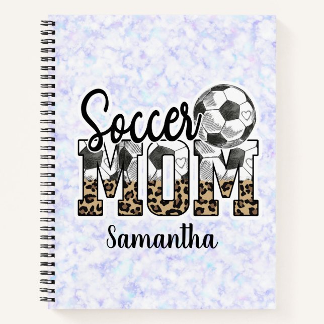 Proud Soccer Mom – Sideline Champion Notebook (Front)