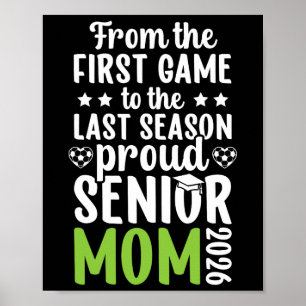 Proud Soccer Senior Mom 2026 Soccer Senior Mama 20 Poster