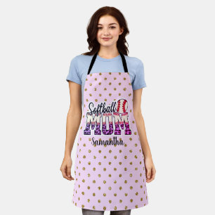 Proud Softball Mom Life Apron