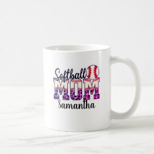 Proud Softball Mom Life Coffee Mug