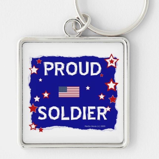 Proud Soldier Keychain (Front)