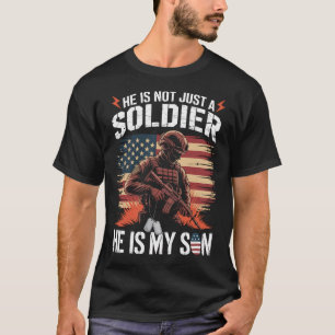 Proud Soldier Parents Mom Dad He Is My Son T-Shirt