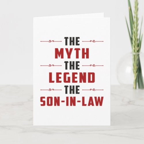 Proud Son In Law Father In Law Lawsuit Funny Gift Card
