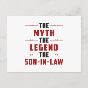 Proud Son In Law Father In Law Lawsuit Funny Gift Postcard