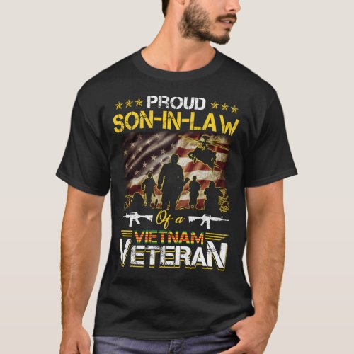 Proud son_in_law Of A Vietnam Veteran Proud Vietn T_Shirt