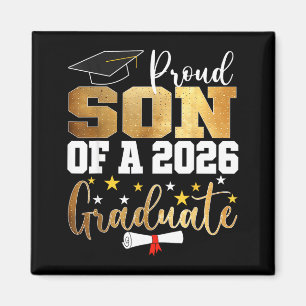Proud son of a 2026 graduate son graduation 2026 magnet
