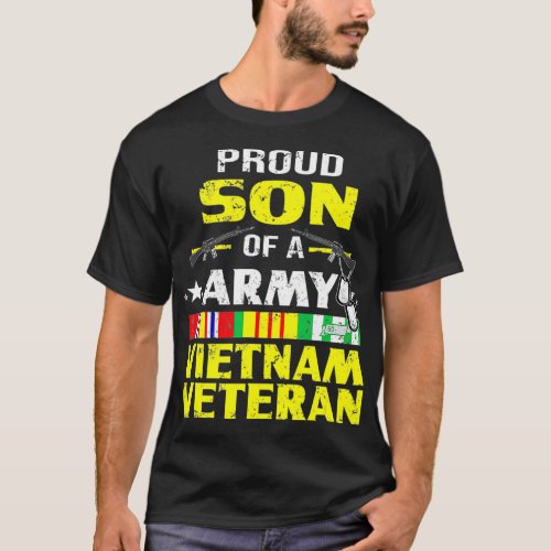 Proud Son Of A Army Vietnam Veteran  Veterans T_Shirt