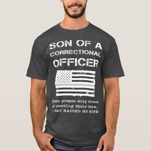 Proud Son Of A Correctional Officer Patriotic T_Shirt