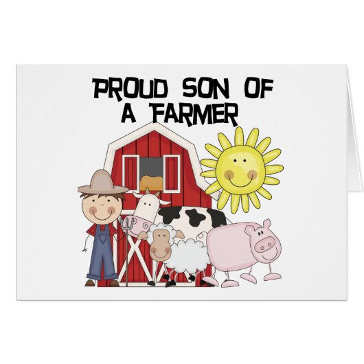 Proud Son of a Farmer Tshirts and Gifts (Front Horizontal)
