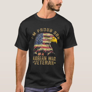 Proud Son Of A Korean War Veteran Vintage Distress T-Shirt