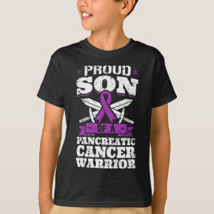 Proud Son Of A Pancreatic Cancer Warrior Awareness T-Shirt