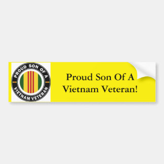 Proud Son of a Vietnam Veteran Bumper Sticker
