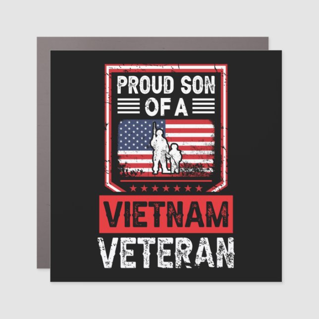 Proud Son Of A Vietnam Veteran Car Magnet (Front)