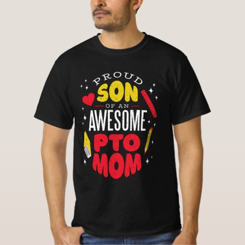 PROUD SON OF AN AWESOME PTO MOM T_Shirt