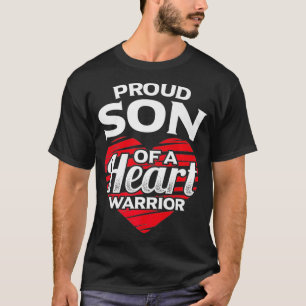 Proud Son of Heart Warrior Heart Surgery Bypass Su T-Shirt