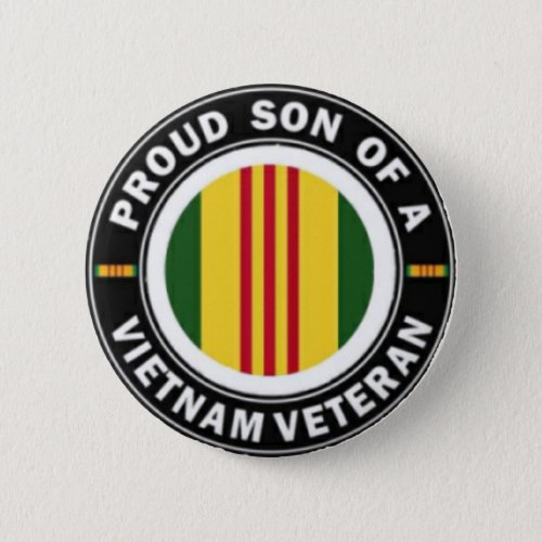 Proud Son of Vietnam Vet Button