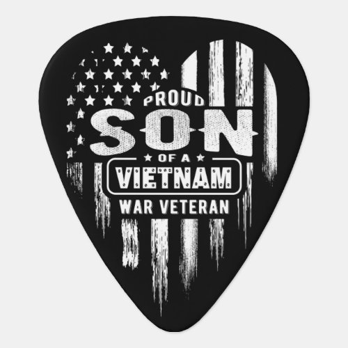 Proud Son Vietnam Vet Dad Veterans Day Guitar Pick