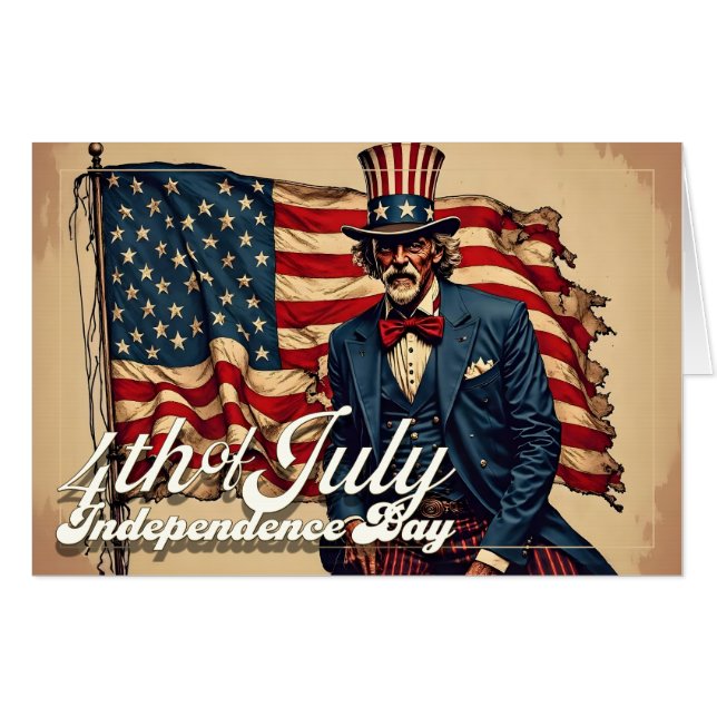 Proud Soul of the 4th of July Card (Front Horizontal)