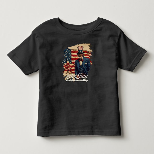 Proud Soul of the 4th of July Toddler T-shirt (Front)