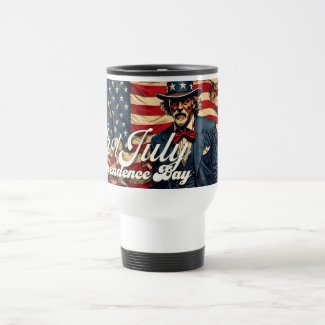 Proud Soul of the 4th of July Travel Mug