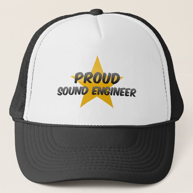 Proud Sound Engineer Trucker Hat (Front)