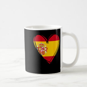 Proud Spanish Boy Girl Aunt Dad Mom Spain Flag Hea Coffee Mug