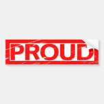 Proud Stamp Bumper Sticker