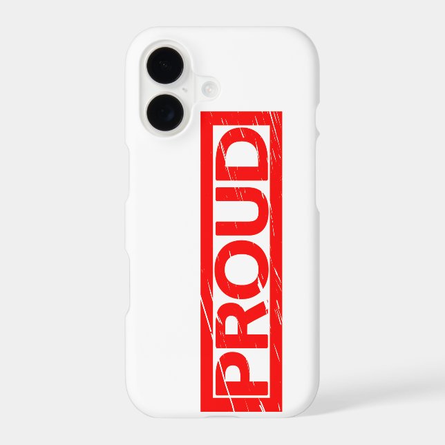 Proud Stamp Iphone Case (Back)