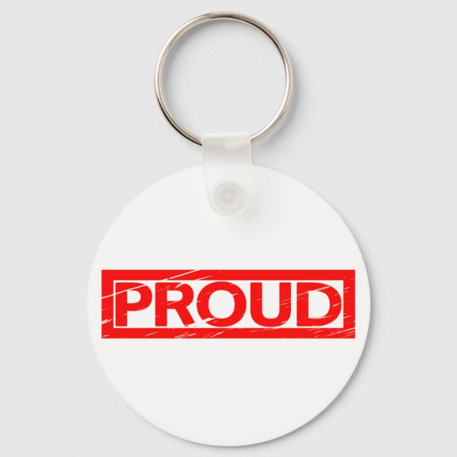 Proud Stamp Keychain (Front)