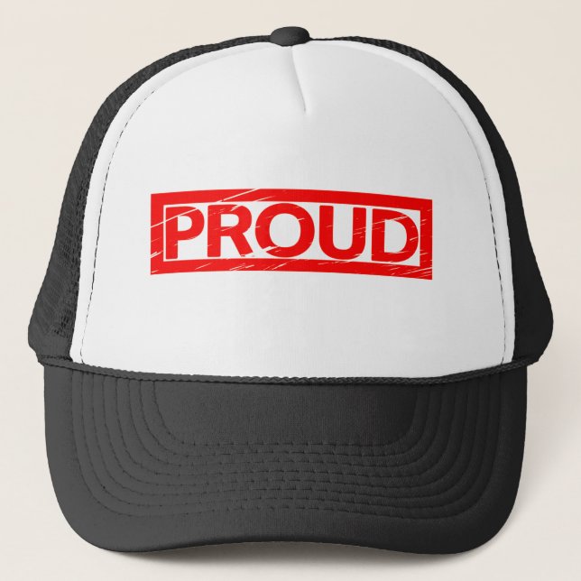 Proud Stamp Trucker Hat (Front)