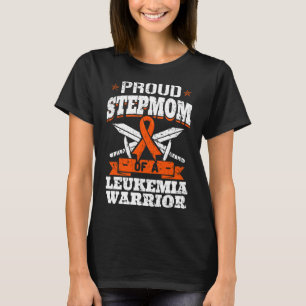Proud Stepmom Of A Leukemia Warrior Awareness Bloo T-Shirt