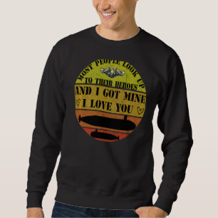 Proud Submarine Wife And Mom National Military Spo Sweatshirt