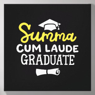 Proud Summa Laude Graduate College Graduation Men Canvas Photo Tile