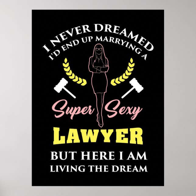 Proud Super Lawyer Lady Poster (Front)