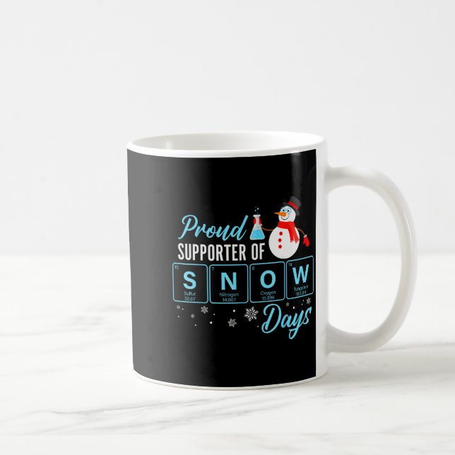 Proud Suprter Of Snow Days Chemistry Teacher Chris Coffee Mug (Right)