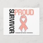 Proud Survivor - Endometrial Cancer Postcard