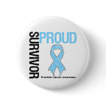 Proud Survivor - Prostate Cancer Button