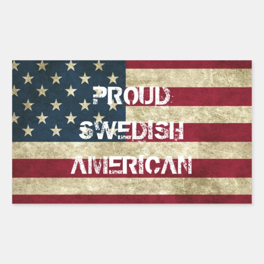 Proud Swedish American Sticker