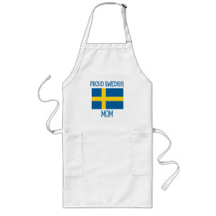 Proud Swedish Mom Long Apron