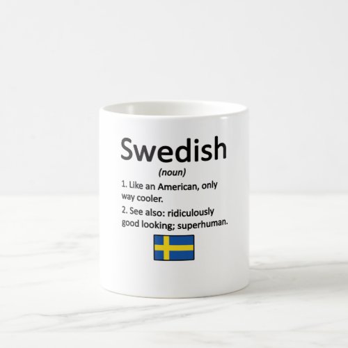 Proud Swedish Roots Sweden Flag Swedish Heritage Coffee Mug