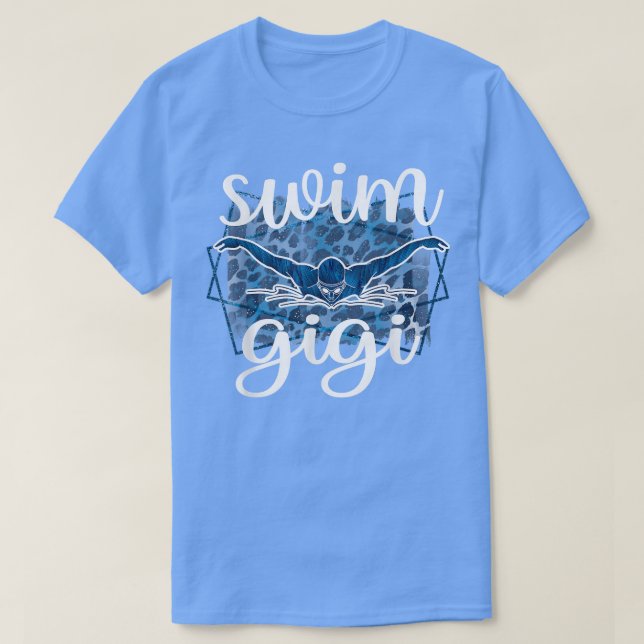 Proud Swim Gigi Of A Swimmer Gigi Grandma  T-Shirt (Design Front)