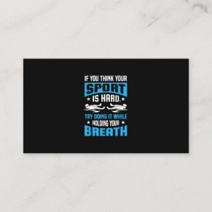 Proud Swimming Lover Quote Gifts Swimmer Saying Enclosure Card