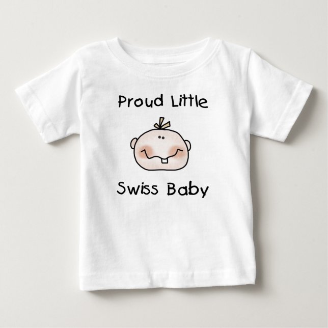 Proud Swiss Baby Baby T-Shirt (Front)