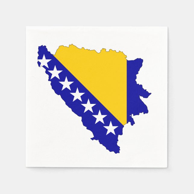 Proud Symbol of Bosnia and Herzegovina – Timeless  Napkins (Front)