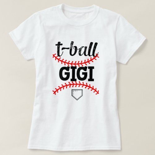 Proud T_ball Gigi Baseball Grandsons Game day gift T_Shirt