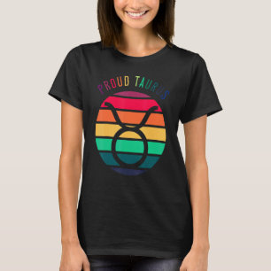 Proud Taurus Symbol Lgbtq Astrology Zodiac Sign Ho T-Shirt