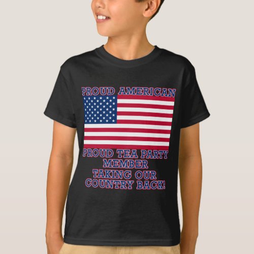 PROUD TEA PARTY MEMBER Tshirt