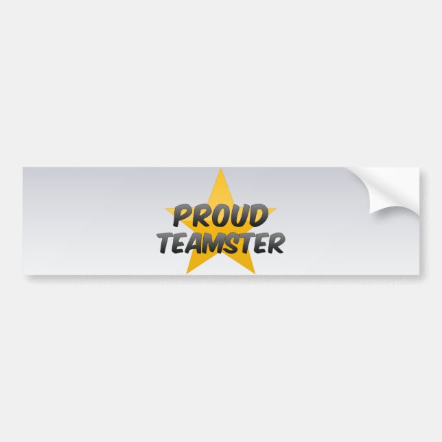 Proud Teamster Bumper Sticker (Front)