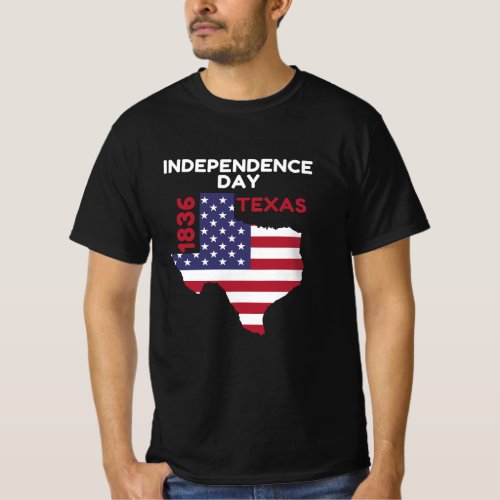 Proud Texas Independence Day 1836 T_Shirt