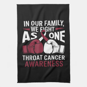 Proud Throat Cancer Survivor Inspirational Kitchen Towel